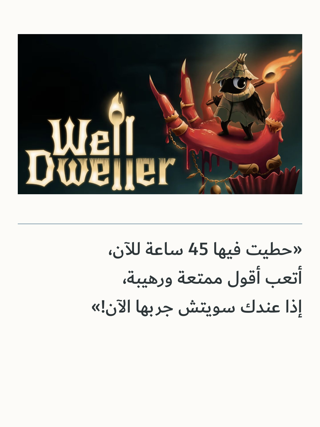 Image 2 of لعبة Well Dweller — نينتندو سويتش