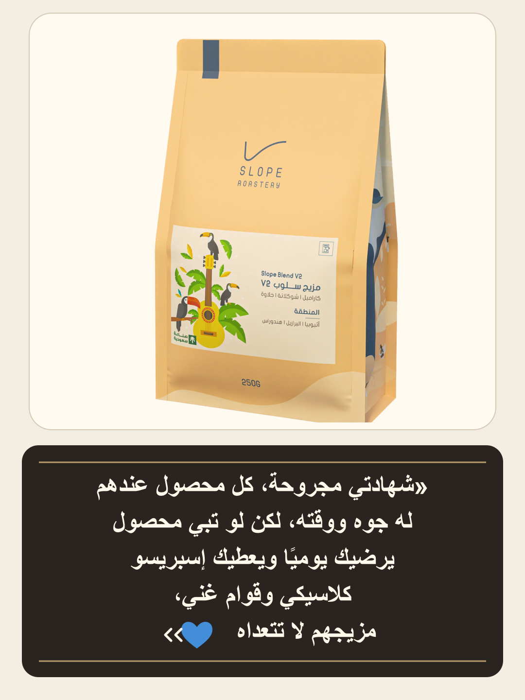Image 1 of مزيج قهوة سلوب V2 — ٢٥٠ غرام